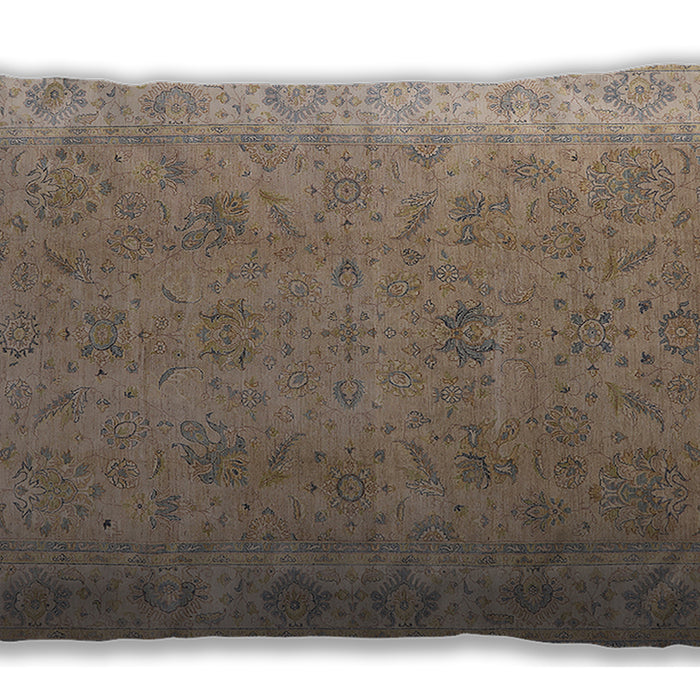 Mid-Century Modern Urban Dark Almond Brown Lumbar Throw Pillow, 13 inch by 19 inch, lburb1342
