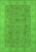 Oriental Green Traditional Rug, urb1342grn