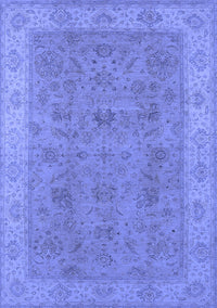 Oriental Blue Traditional Rug, urb1342blu