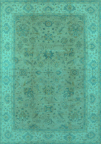 Oriental Turquoise Traditional Rug, urb1342turq