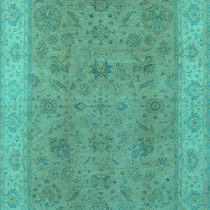 Oriental Turquoise Traditional Rug, urb1342turq