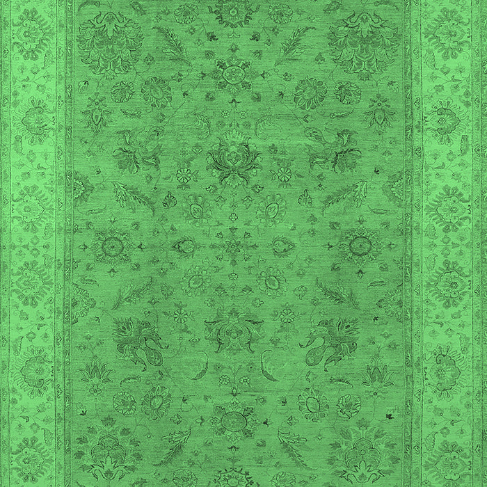 Oriental Emerald Green Traditional Rug, urb1342emgrn