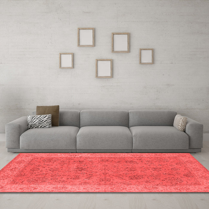 Traditional Red Washable Rugs