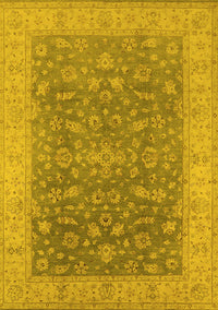 Oriental Yellow Traditional Rug, urb1343yw