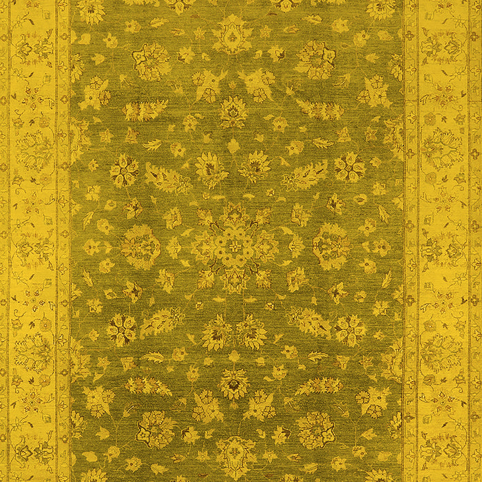 Oriental Yellow Traditional Rug, urb1343yw