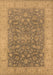 Machine Washable Oriental Brown Traditional Rug, wshurb1343brn