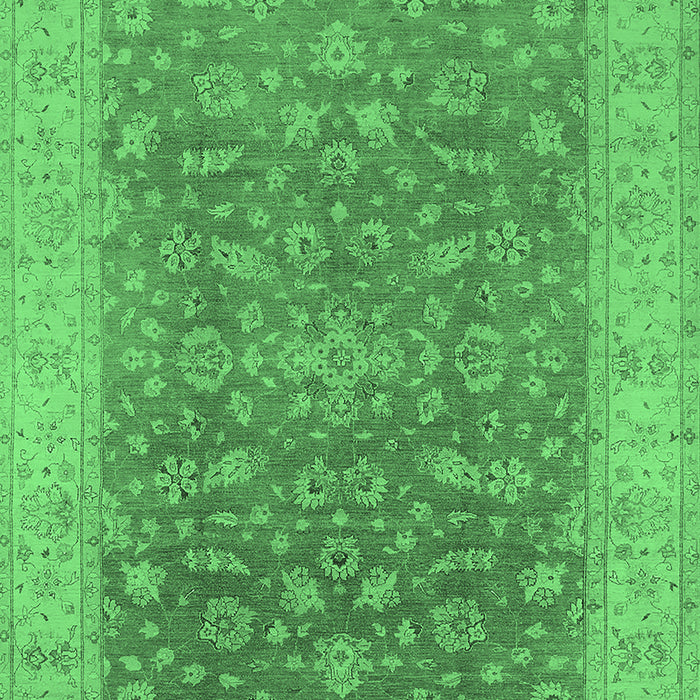 Oriental Emerald Green Traditional Rug, urb1343emgrn