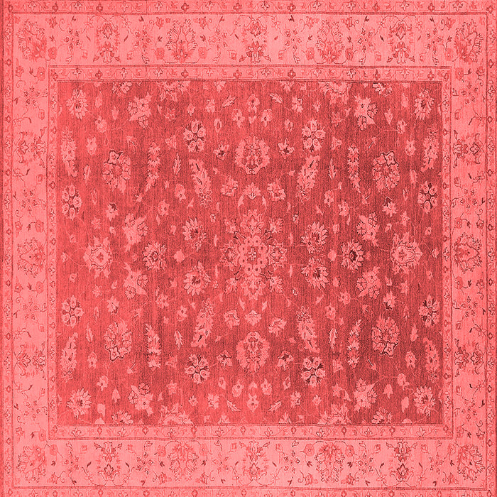 Machine Washable Oriental Red Traditional Rug, wshurb1343red