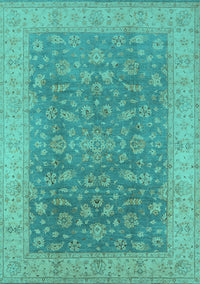 Oriental Turquoise Traditional Rug, urb1343turq