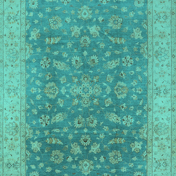 Oriental Turquoise Traditional Rug, urb1343turq