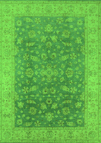 Oriental Green Traditional Rug, urb1343grn