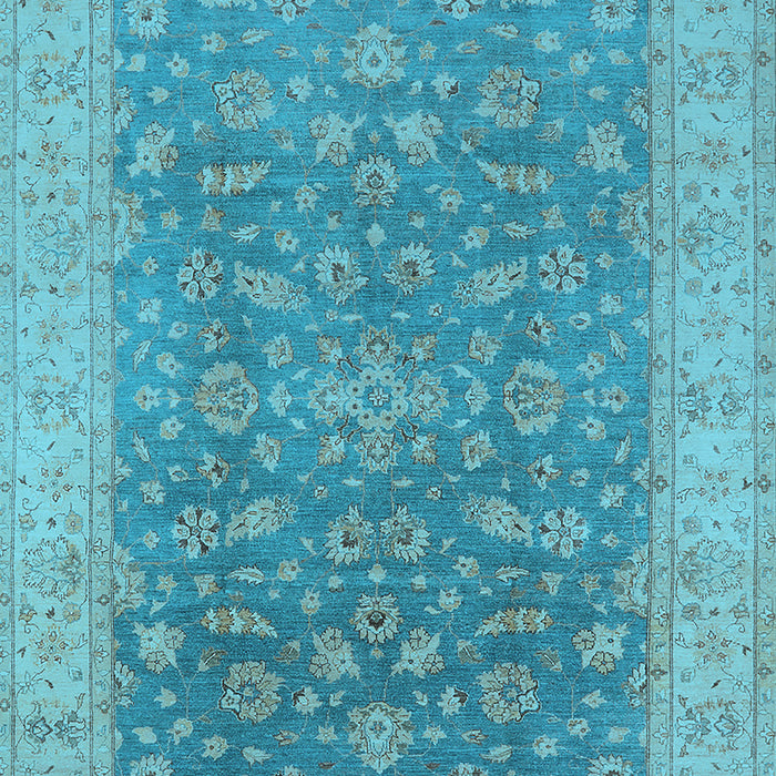 Oriental Light Blue Traditional Rug, urb1343lblu