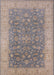 Mid-Century Modern Mauve Taupe Purple Oriental Rug, urb1343