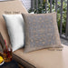 Front View of Mid-Century Modern Urban Square Mauve Taupe Purple Throw Pillow, 18 inch by 18 inch, pwurb1343