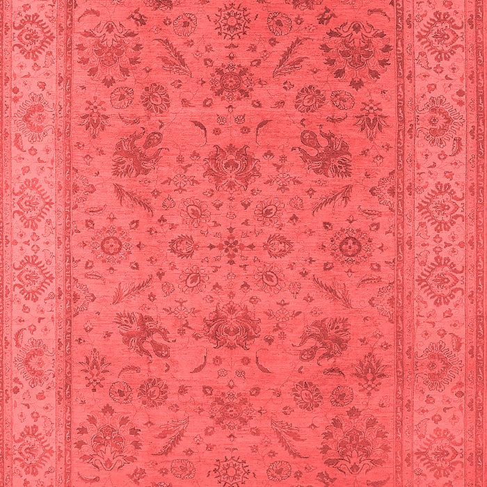 Machine Washable Oriental Red Traditional Rug, wshurb1344red