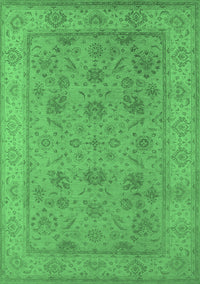 Oriental Emerald Green Traditional Rug, urb1344emgrn