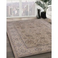 Mid-Century Modern Rose Purple Oriental Rug, urb1344