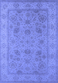 Oriental Blue Traditional Rug, urb1344blu