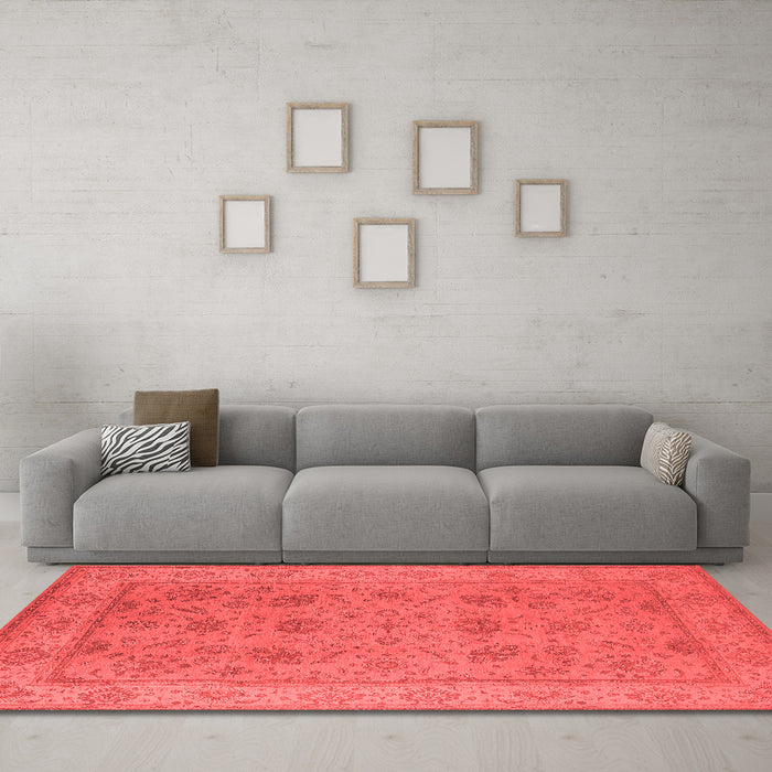 Traditional Red Washable Rugs