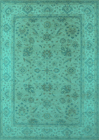 Oriental Turquoise Traditional Rug, urb1344turq