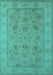 Oriental Turquoise Traditional Rug, urb1344turq