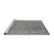 Sideview of Machine Washable Oriental Gray Traditional Rug, wshurb1344gry