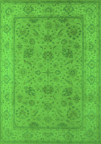 Oriental Green Traditional Rug, urb1344grn