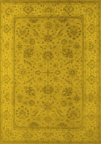 Oriental Yellow Traditional Rug, urb1344yw