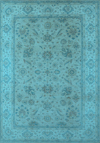 Oriental Light Blue Traditional Rug, urb1344lblu