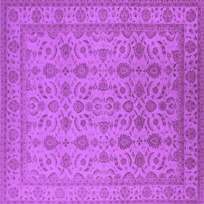 Square Oriental Purple Traditional Rug, urb1345pur