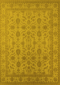 Oriental Yellow Traditional Rug, urb1345yw