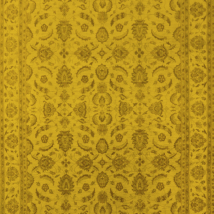 Oriental Yellow Traditional Rug, urb1345yw