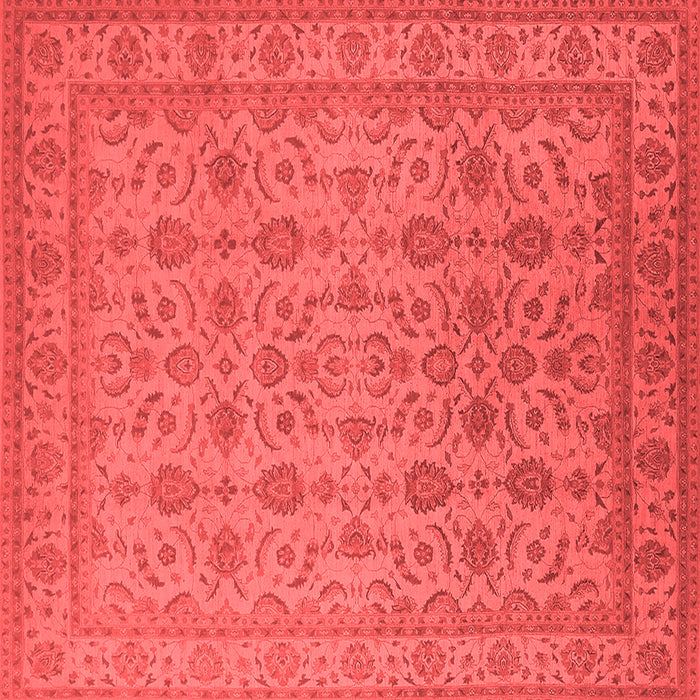 Machine Washable Oriental Red Traditional Rug, wshurb1345red