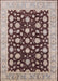 Machine Washable Industrial Modern Sepia Brown Rug, wshurb1346