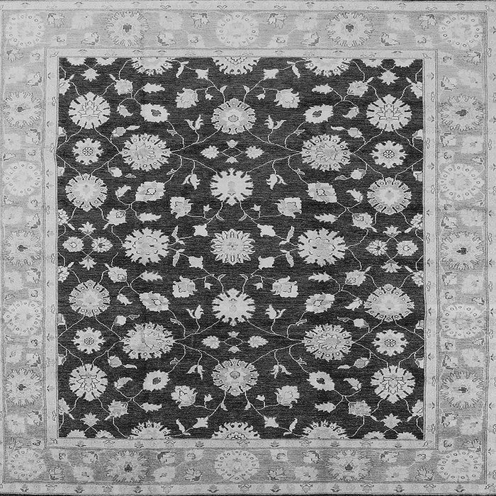 Square Oriental Gray Traditional Rug, urb1346gry
