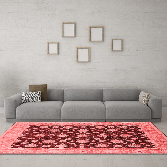 Traditional Red Washable Rugs
