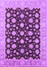 Machine Washable Oriental Purple Traditional Area Rugs, wshurb1346pur