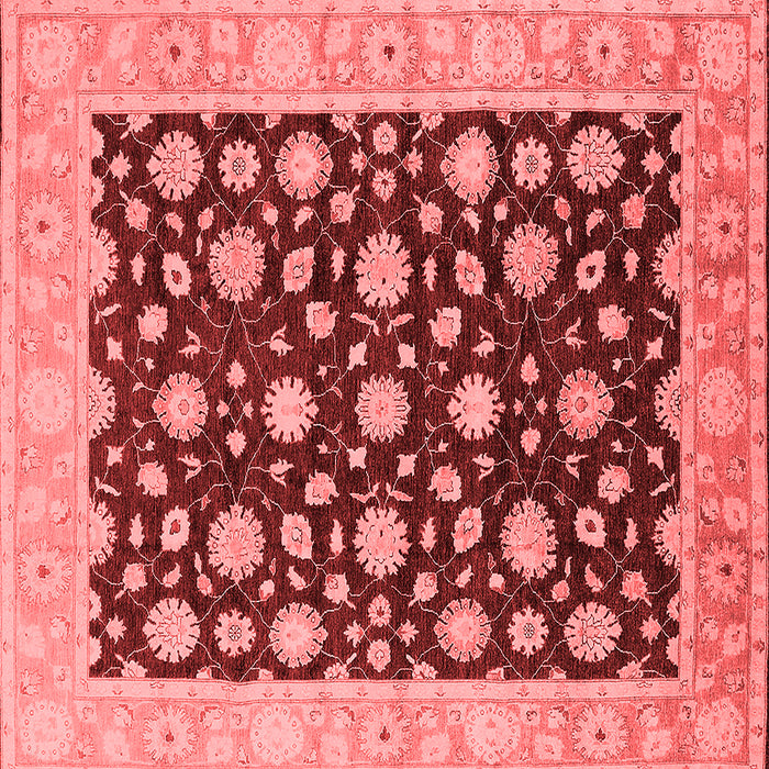 Machine Washable Oriental Red Traditional Rug, wshurb1346red