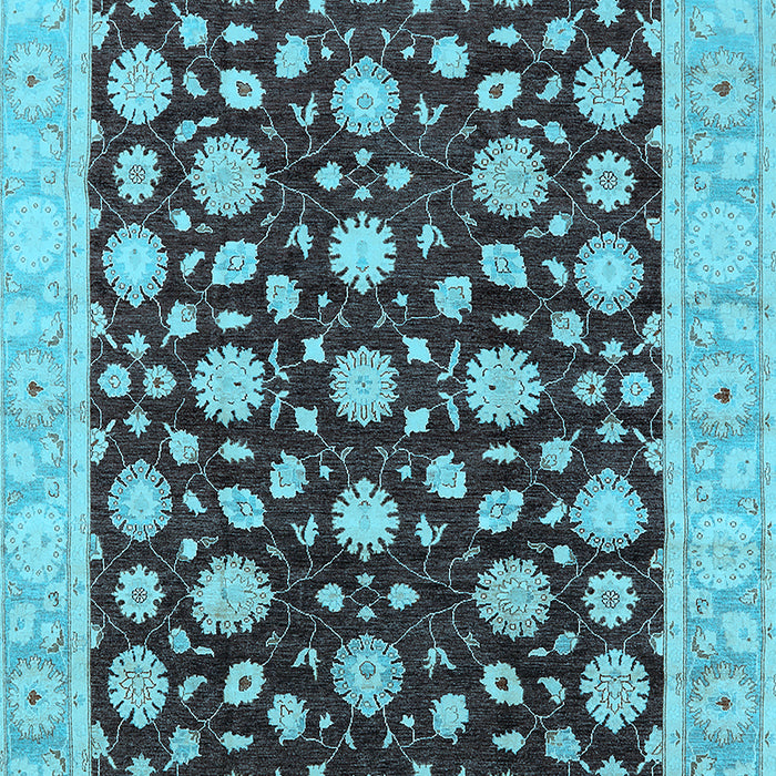 Oriental Light Blue Traditional Rug, urb1346lblu