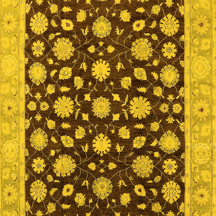 Oriental Yellow Traditional Rug, urb1346yw