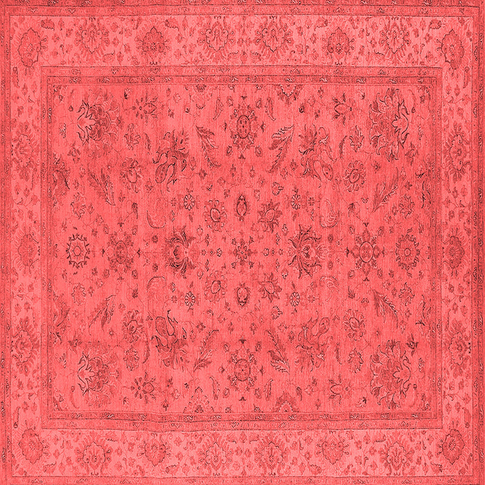 Machine Washable Oriental Red Traditional Rug, wshurb1347red