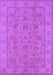 Machine Washable Oriental Purple Traditional Area Rugs, wshurb1347pur