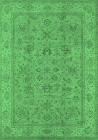 Oriental Emerald Green Traditional Rug, urb1347emgrn
