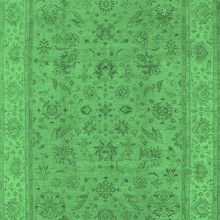 Oriental Emerald Green Traditional Rug, urb1347emgrn