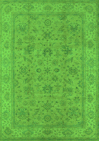 Oriental Green Traditional Rug, urb1347grn