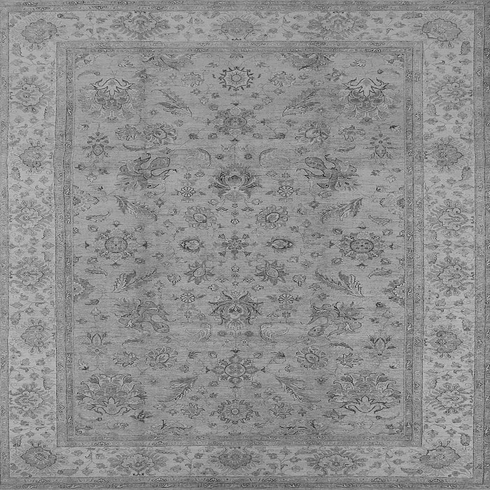 Square Oriental Gray Traditional Rug, urb1347gry