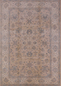 Machine Washable Industrial Modern Dark Almond Brown Rug, wshurb1347