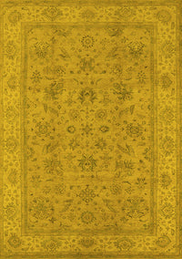 Oriental Yellow Traditional Rug, urb1347yw