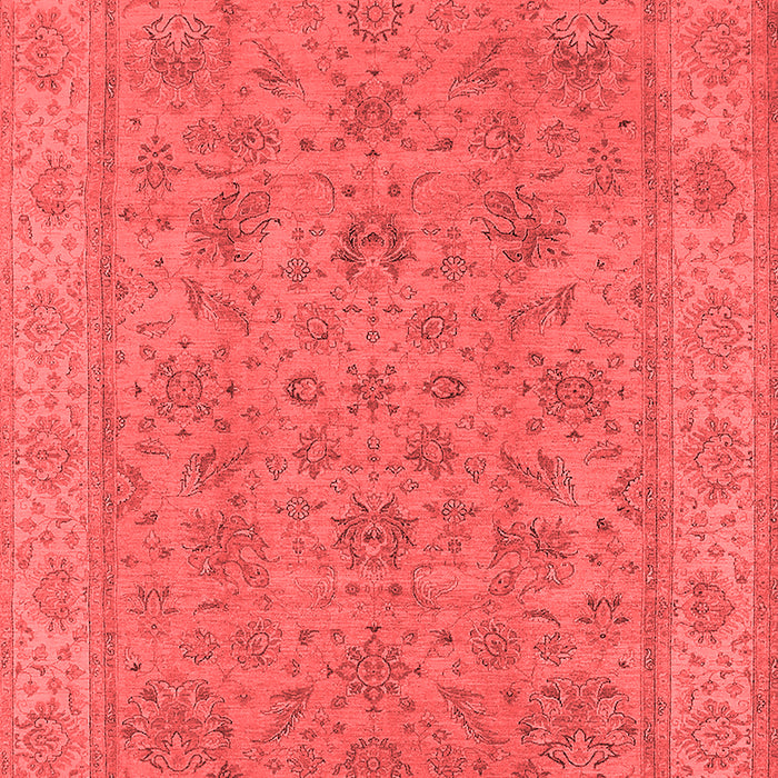 Machine Washable Oriental Red Traditional Rug, wshurb1347red
