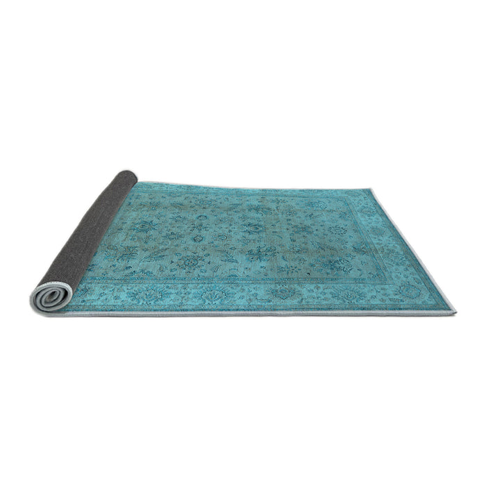 Sideview of Oriental Light Blue Traditional Rug, urb1347lblu